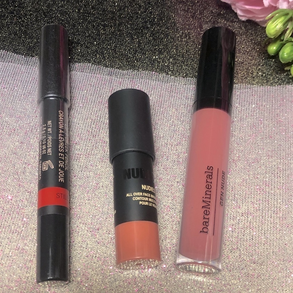 Nudestix Lip+Cheek Pencil & Nudies + Bare Minerals